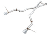 AWE Track Edition Exhaust for Jeep Grand Cherokee SRT - Chrome Silver Tips - Primary